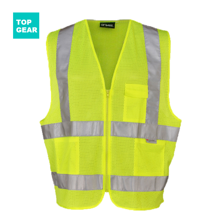 unisex safety vest with reflective tape