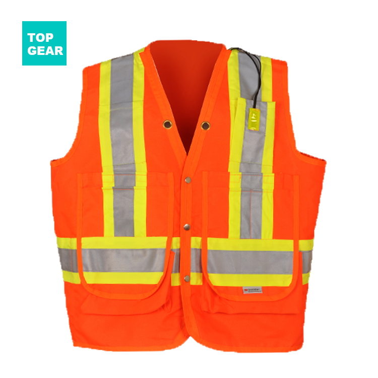 unisex safety vest with X tape