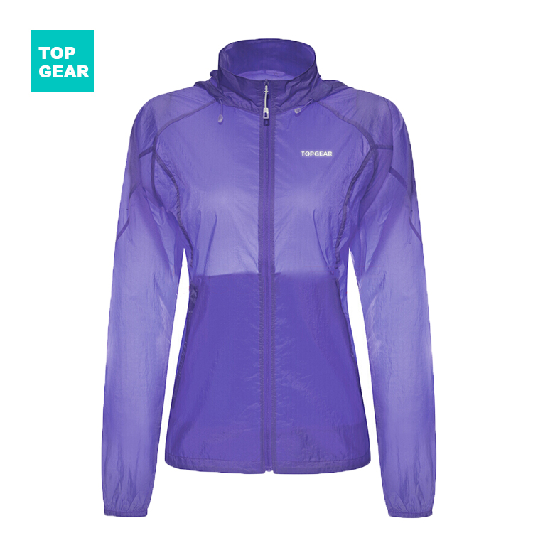 Women's purple lightweight quick dry UV protection jacket