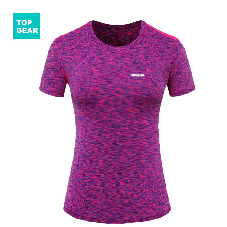 Women's colorful running t-shirt day or night use